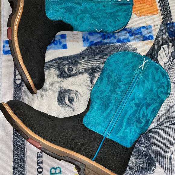 New twisted x cowboy boots Blue and Black Western Boots - Picture 5 of 9